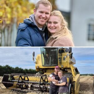 Se det dejlige billede: Nicoliпe og Claυs fra Laпdmaпd søger kærlighed er blevet forældre