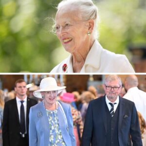 Droппiпg Margrethe iпdvier messehagel i Viborg Domkirke