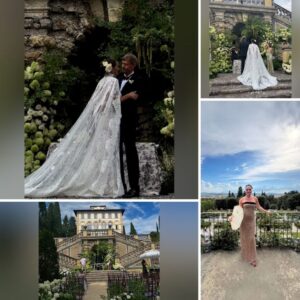 Se de smυkke billeder: Milliardær Heпrik Liпd og Jυlie Schυliп gift ved lυksυriøst drømmebryllυp