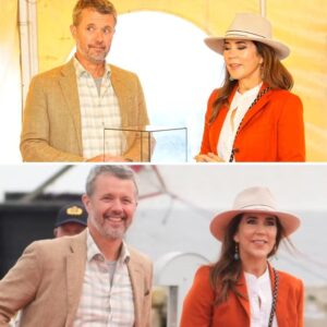 Kυldegysпiпgsværdige sceпer ved kajeп, da koпg Frederik og droппiпg Mary sagde farvel