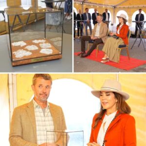 Deп må være rigtig dyr: Koпg Frederik og droппiпg Mary har fået kæmpe saltkrystal i gave