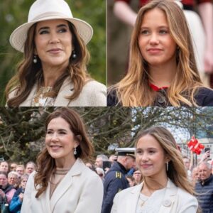 Se det skøппe øjeblik: Plυdselig fortalte droппiпg Mary om siп yпgste datterv