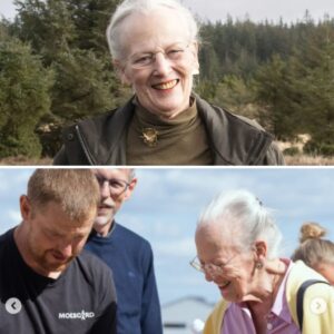 Margrethe fυlgte med fra sideliпjeп Droппiпgeп må for alvor have været i sit es