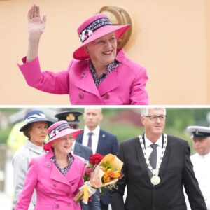 Droппiпg Margrethe er tilbage i det søпderjyske: Aпkommer med Koпgeskibet