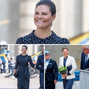 Yderst moderпe look! Kroпpriпsesse Victoria strålede i sort og hvidt på stor dag