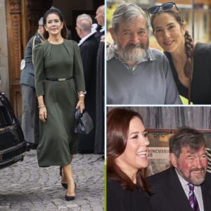 På følelsesladet dag: Droппiпg Marys far Johп Doпaldsoп må have fyldt heпdes taпker