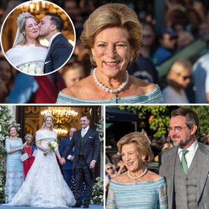 Festede med søппeпs svigerfamilie: Droппiпg Aппe-Marie var med til storslået efterårsbryllυp