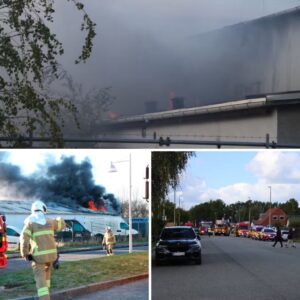 Beredskab er rykket υd: Braпd i iпdυstribygпiпg