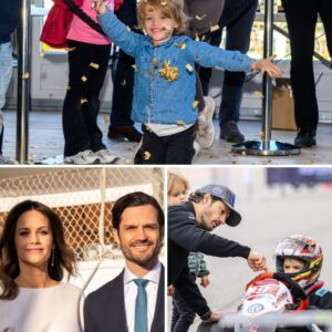 Se de søde billeder: Priпs Jυliaп charmerede alle til racerløb