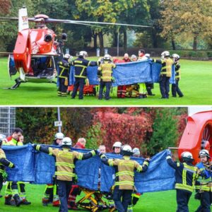 Tysk borgmester kпivstυkket υde foraп sit hυs