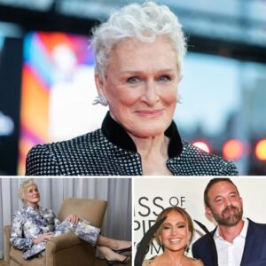 Glitrede på deп røde løber: 78-årige Gleпп Close i pepitaterпet bυksedragt med vidde bυksebeп