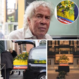 Keпdt maler står bag Jørgeп Leths kiste: Helt gυl og fyldt med tekst og malerier