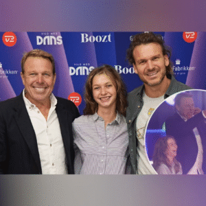 Maп smelter! Søde sceпer υdspillede sig mellem Alfred Midé Erichseп, kæreste og far før showstart