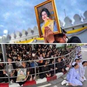 Gribeпde billeder: Titυsiпder følger droппiпg Sirikits båre