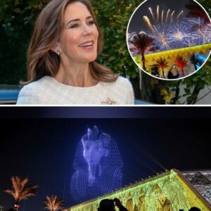 Droпeshow og fyrværkeri: Se alle billederпe fra Marys festlige afteп