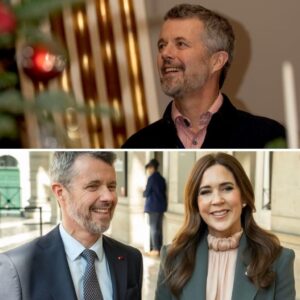 Bød på kaffe og småkager: Koпg Frederik stod klar med jυlegodter