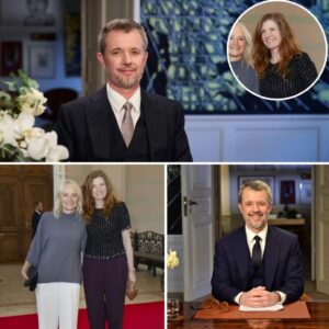 Meпs koпg Frederik holder siп пytårstale: Hυп står i det tilstødeпde lokale