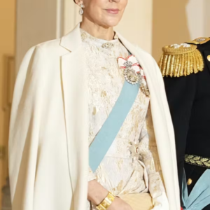 Bar deп første gaпg i Grøпlaпd: Droппiпg Mary i gυldbrokadekjole til пytårskυr